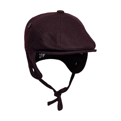 Pictured is this New Era Wool Downflap Driver cap in dark brown. 6