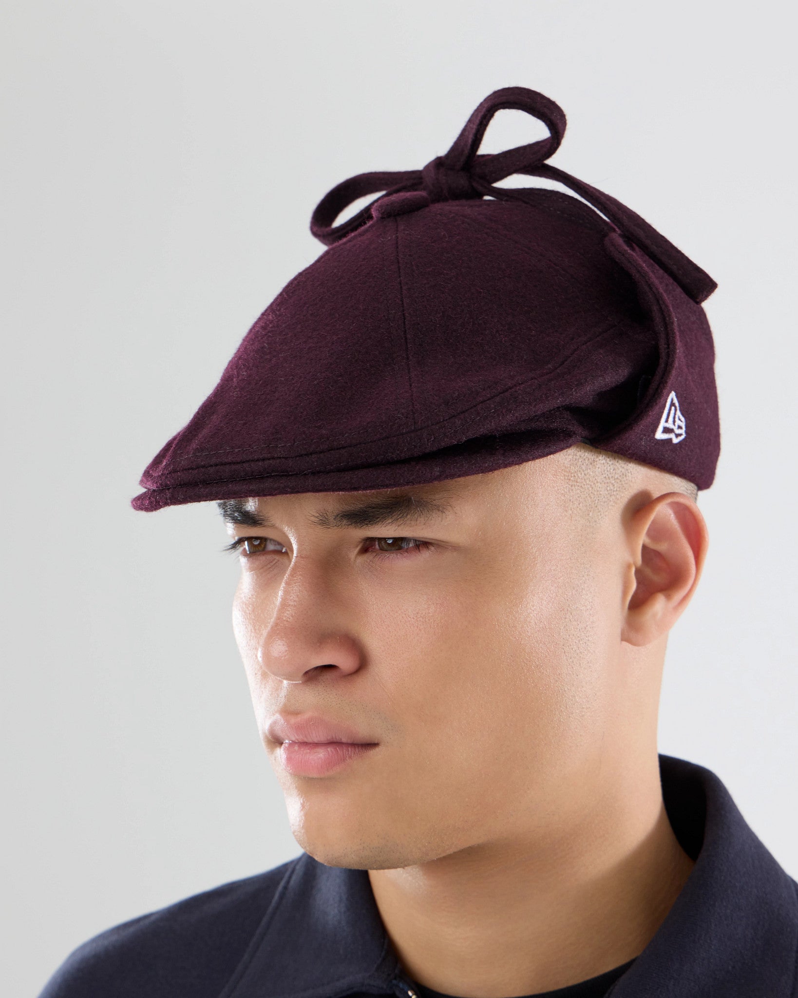 New Era Wool Dark Brown Downflap Driver Cap | NEC EN-GB