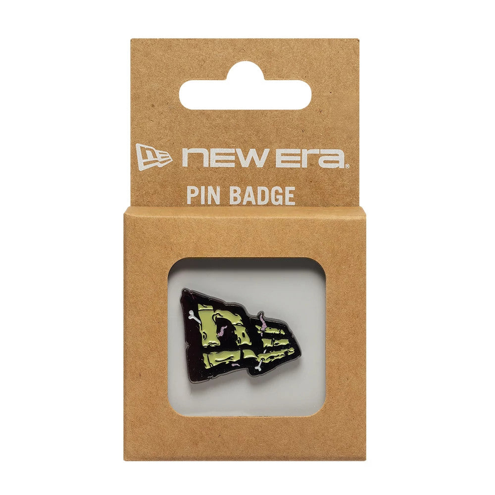 Pictured is this New Era Halloween Worm Pin Badge in grey. 3
