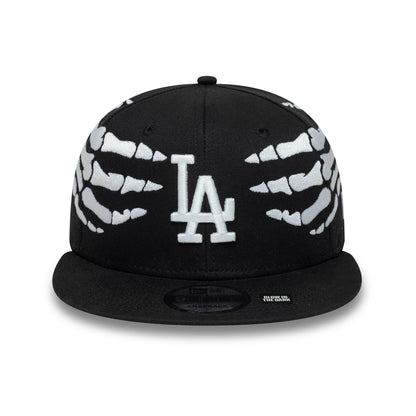 Pictured is this MLB Halloween Glow In The Dark Hands LA Dodgers 9FIFTY Snapback cap in black. 3