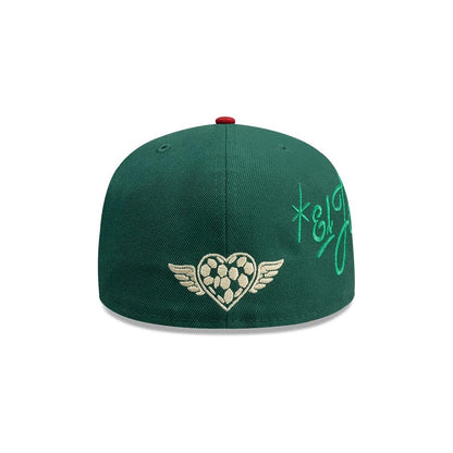 Pictured is this New Era Mexico Rotulos New Era 59FIFTY Fitted cap in green. 6