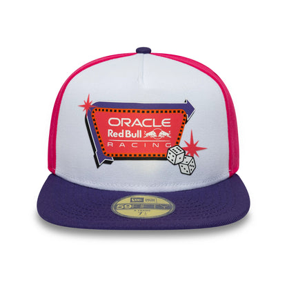 Pictured is this Vegas Race Special Red Bull Racing 59FIFTY A-Frame cap in white. 2