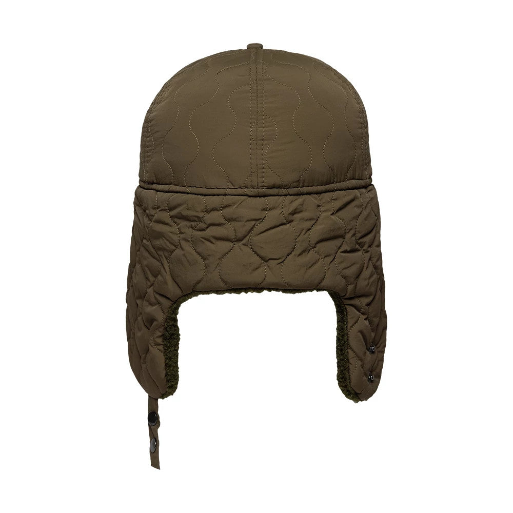 Pictured is this New Era Quilted Dogear 59FIFTY Fitted cap in Dark Green. 8