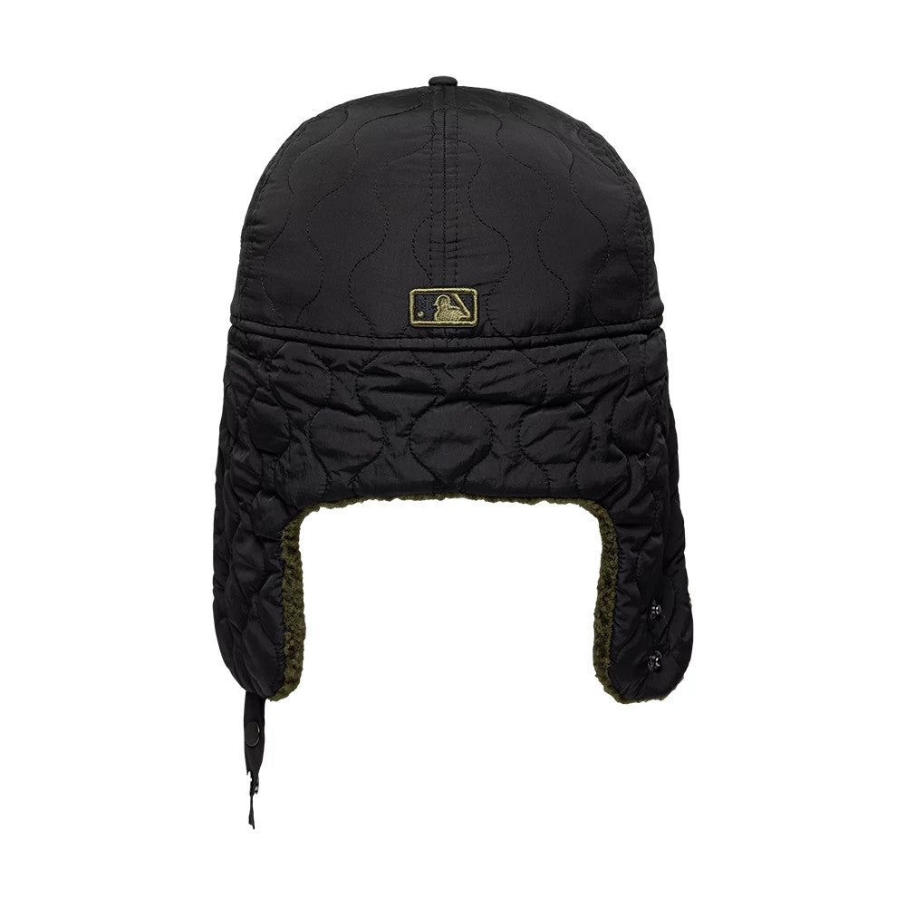 Pictured is this MLB Quilted New York Yankees Dogear 59FIFTY Fitted cap in black. 8