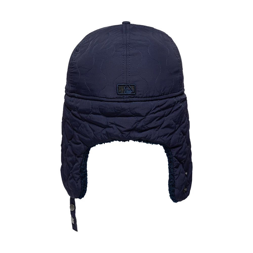 Pictured is this MLB Quilted LA Dodgers Dogear 59FIFTY Fitted cap in navy. 8