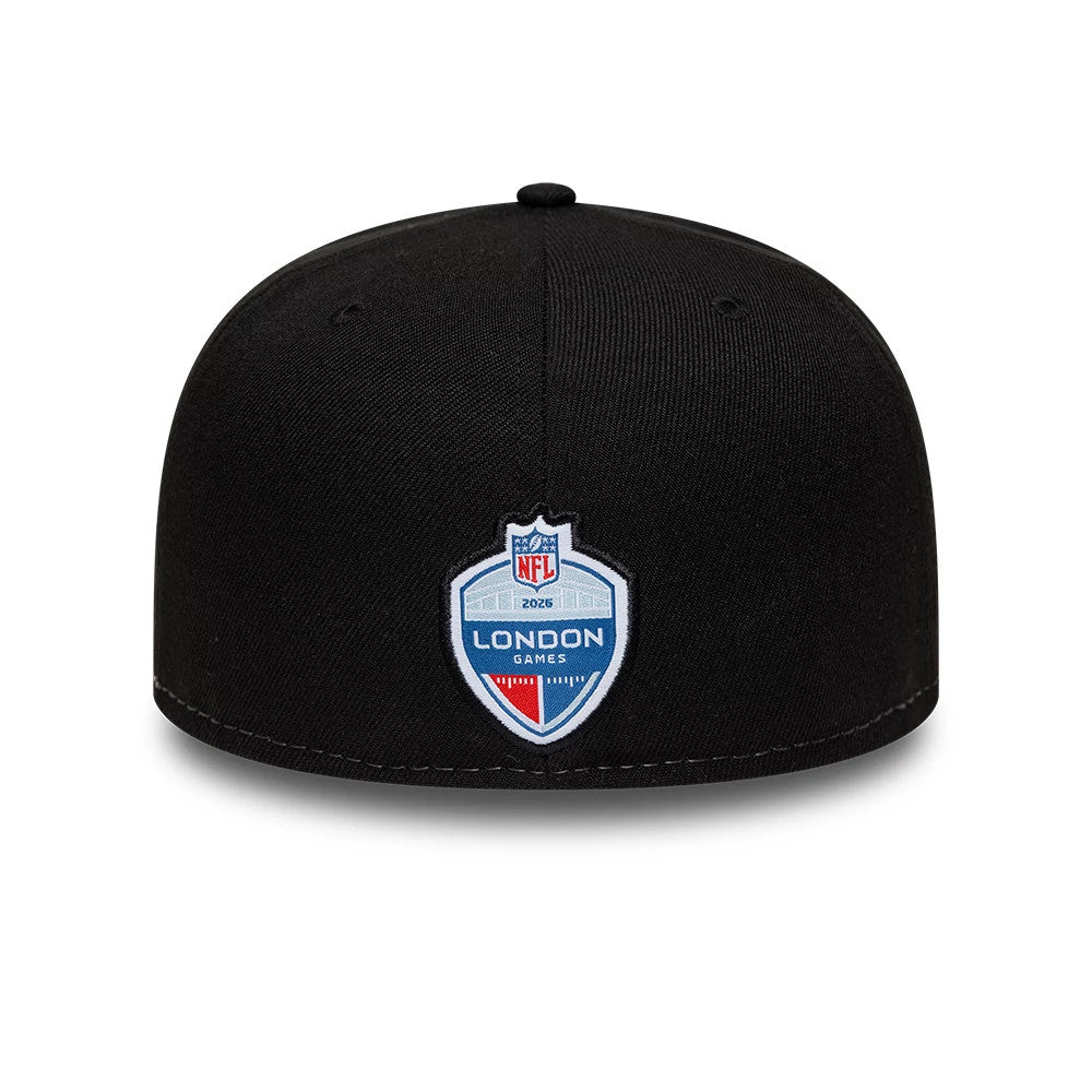 Pictured is this NFL International Games Jacksonville Jaguars 59FIFTY Fitted cap in black. 4