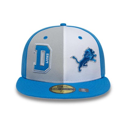 Pictured is this NFL International Games Detroit Lions 59FIFTY Fitted cap in blue. 2