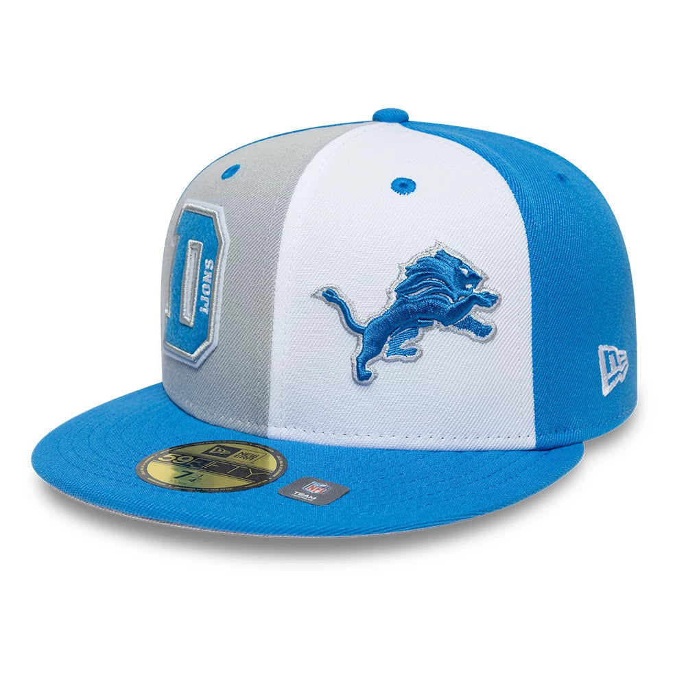 Pictured is this NFL International Games Detroit Lions 59FIFTY Fitted cap in blue. 1