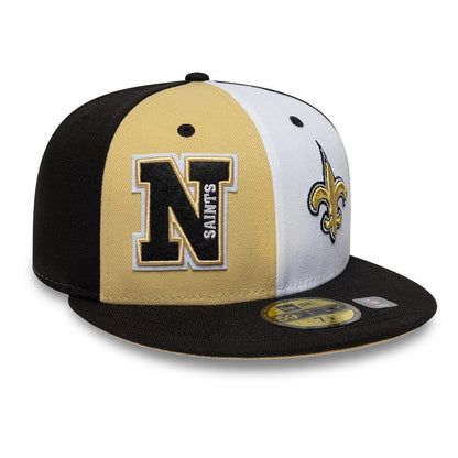 Pictured is this NFL International Games New Orleans Saints 59FIFTY Fitted cap in black. 3