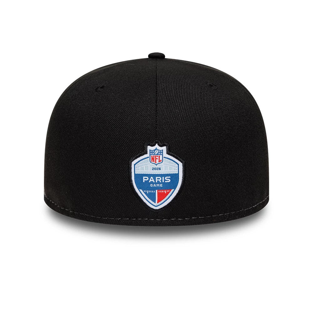 Pictured is this NFL International Games New Orleans Saints 59FIFTY Fitted cap in black. 4