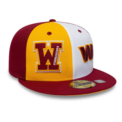 Pictured is this NFL International Games Washington Commanders 59FIFTY Fitted cap in dark red. 3