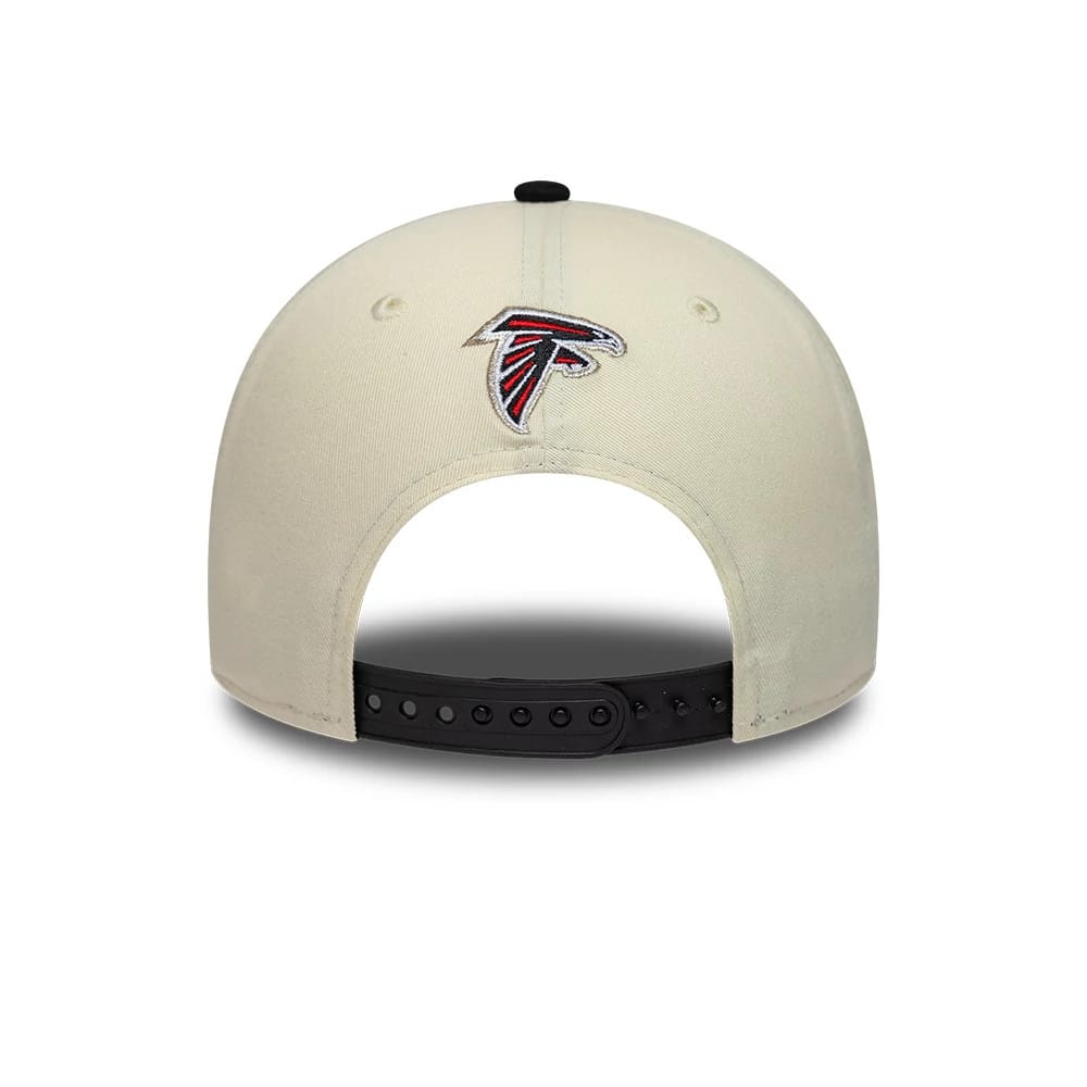 Pictured is this NFL International Series Games 2026 Madrid Atlanta Falcons 9FORTY M-Crown cap in white & black. 5