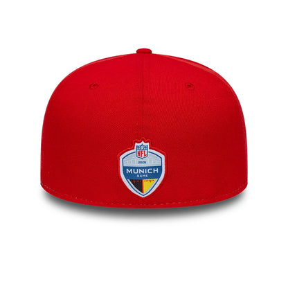 Pictured is this NFL International Games New England Patriots 59FIFTY Fitted cap in red. 4