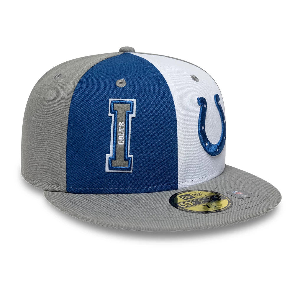 Pictured is this NFL International Games Indianapolis Colts 59FIFTY Fitted cap in grey. 3