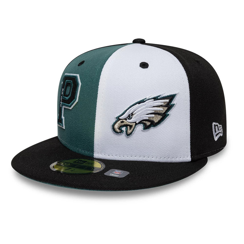 Pictured is this NFL International Games Philadelphia Eagles 59FIFTY Fitted cap in black. 1