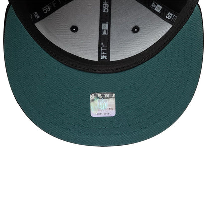 Pictured is this NFL International Games Philadelphia Eagles 59FIFTY Fitted cap in black. 7