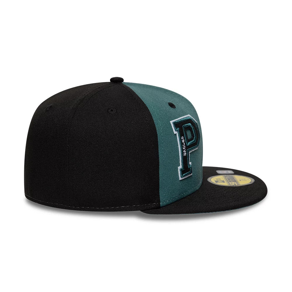 Pictured is this NFL International Games Philadelphia Eagles 59FIFTY Fitted cap in black. 6