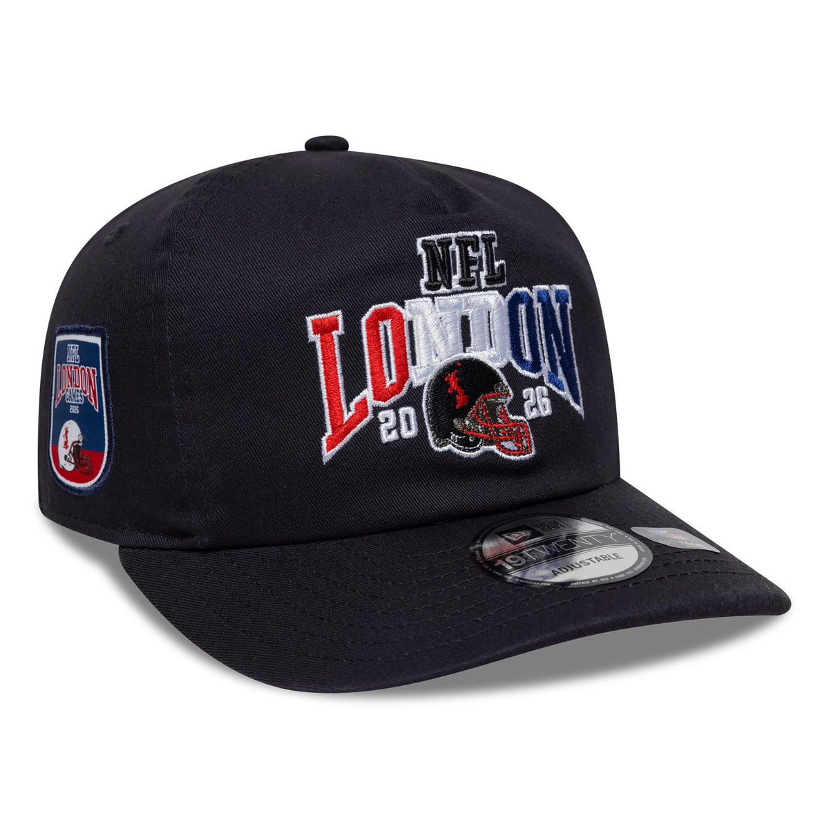 Pictured is this NFL International Series Games 2026 London Houston Texans 19TWENTY cap in black. 1