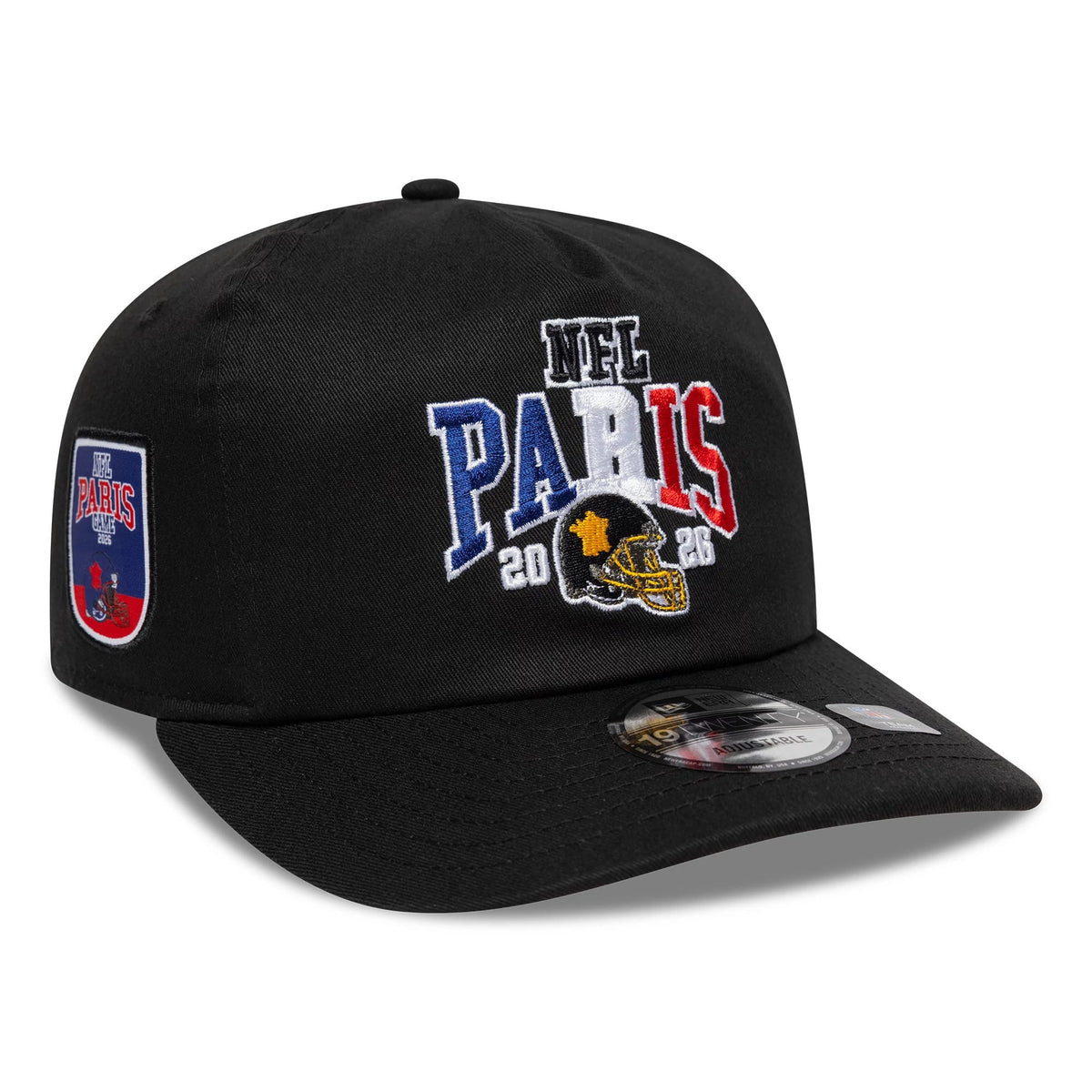 Pictured is this NFL International Series Games 2026 Paris Pittsburgh Steelers 19TWENTY cap in black. 1