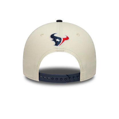 Pictured is this NFL International Games 2026 London Houston Texans 9FORTY M-Crown cap in white & black. 5