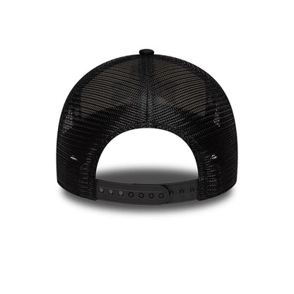 Pictured is this NFL International Series Games 2026 Paris Pittsburgh Steelers 9FORTY A-Frame Trucker cap in black. 5