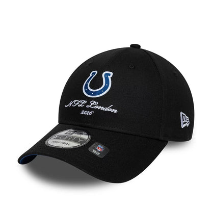 Pictured is this NFL International Series Games 2026 London Indianapolis Colts 9FORTY cap in black. 4