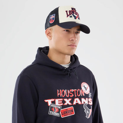 The model is wearing this NFL International Series Games 2026 Houston Texans Pullover Hoodie in navy. 6