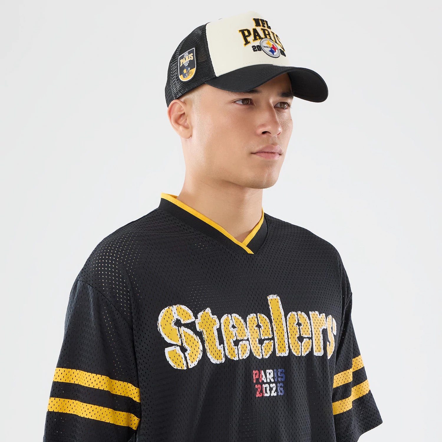 NFL International Games 2026 Pittsburgh Steelers Black Mesh Jersey