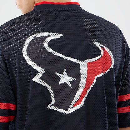 The model is wearing this NFL International Series Games 2026 Houston Texans Mesh Jersey in navy. 7