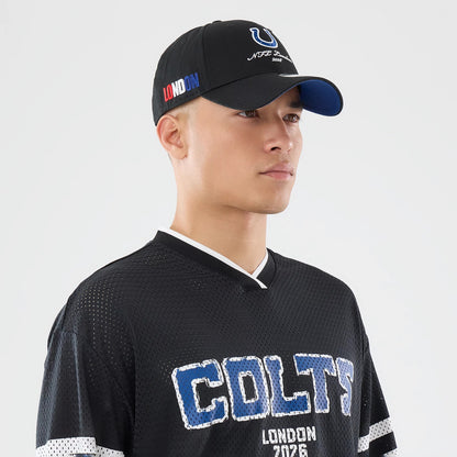 The model is wearing this NFL International Series Games 2026 Indianapolis Colts Mesh Jersey in black. 6