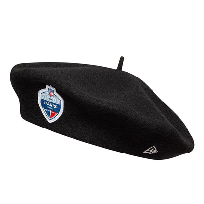Pictured is this NFL International Games 2026 Paris Beret in black. 3