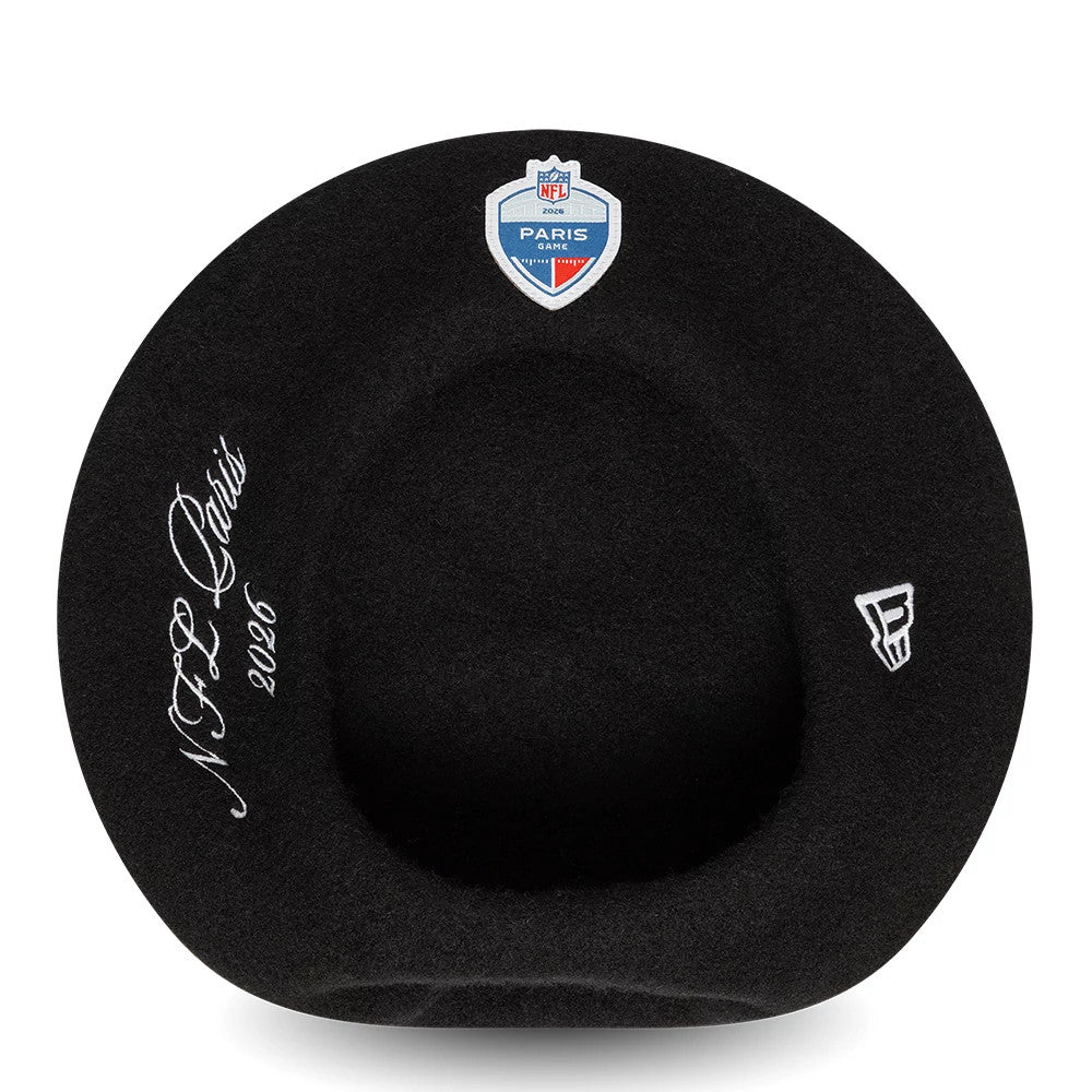 Pictured is this NFL International Games 2026 Paris Beret in black. 5