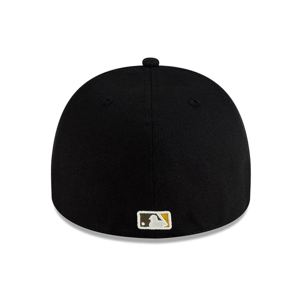 Pictured is this Milwaukee Brewers MLB World Series Champions 2026 Black 59FIFTY A-Frame Fitted adjustable cap. 6
