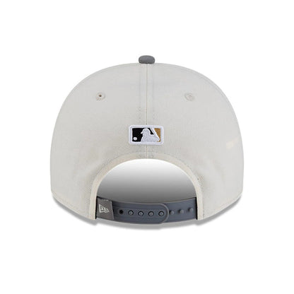 Pictured is this Milwaukee Brewers MLB Parade 2026 White & Grey 9FIFTY A-Frame Snapback adjustable cap. 6
