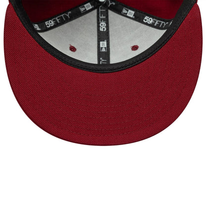 This is a New Era Dark Red 59FIFTY Fitted Cap 7