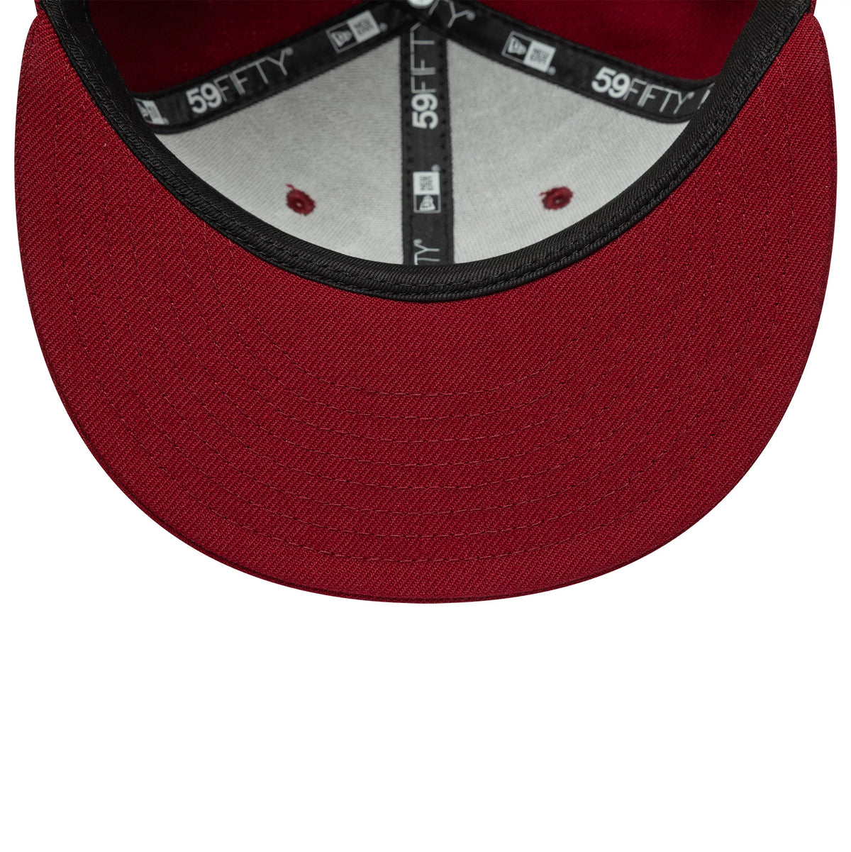 This is a New Era Dark Red 59FIFTY Fitted Cap 7