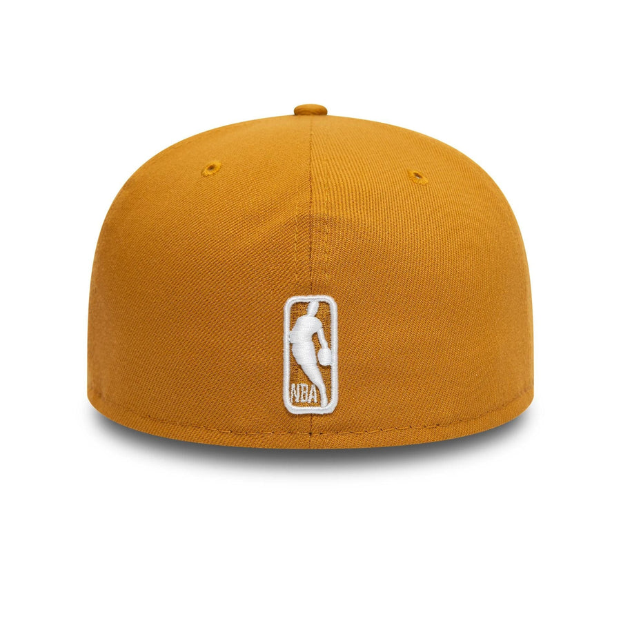 This is a Boston Celtics NBA Camel Beige 59FIFTY Fitted Cap 5