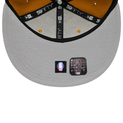 This is a Boston Celtics NBA Camel Beige 59FIFTY Fitted Cap 2