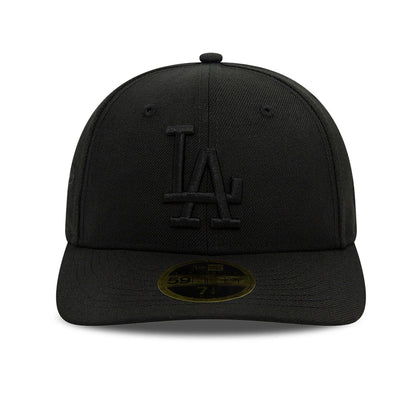 Pictured is this LA Dodgers MLB Black Low Profile 59FIFTY Fitted Cap 3
