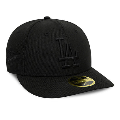 Pictured is this LA Dodgers MLB Black Low Profile 59FIFTY Fitted Cap 4