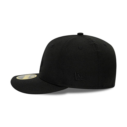 Pictured is this LA Dodgers MLB Black Low Profile 59FIFTY Fitted Cap 6