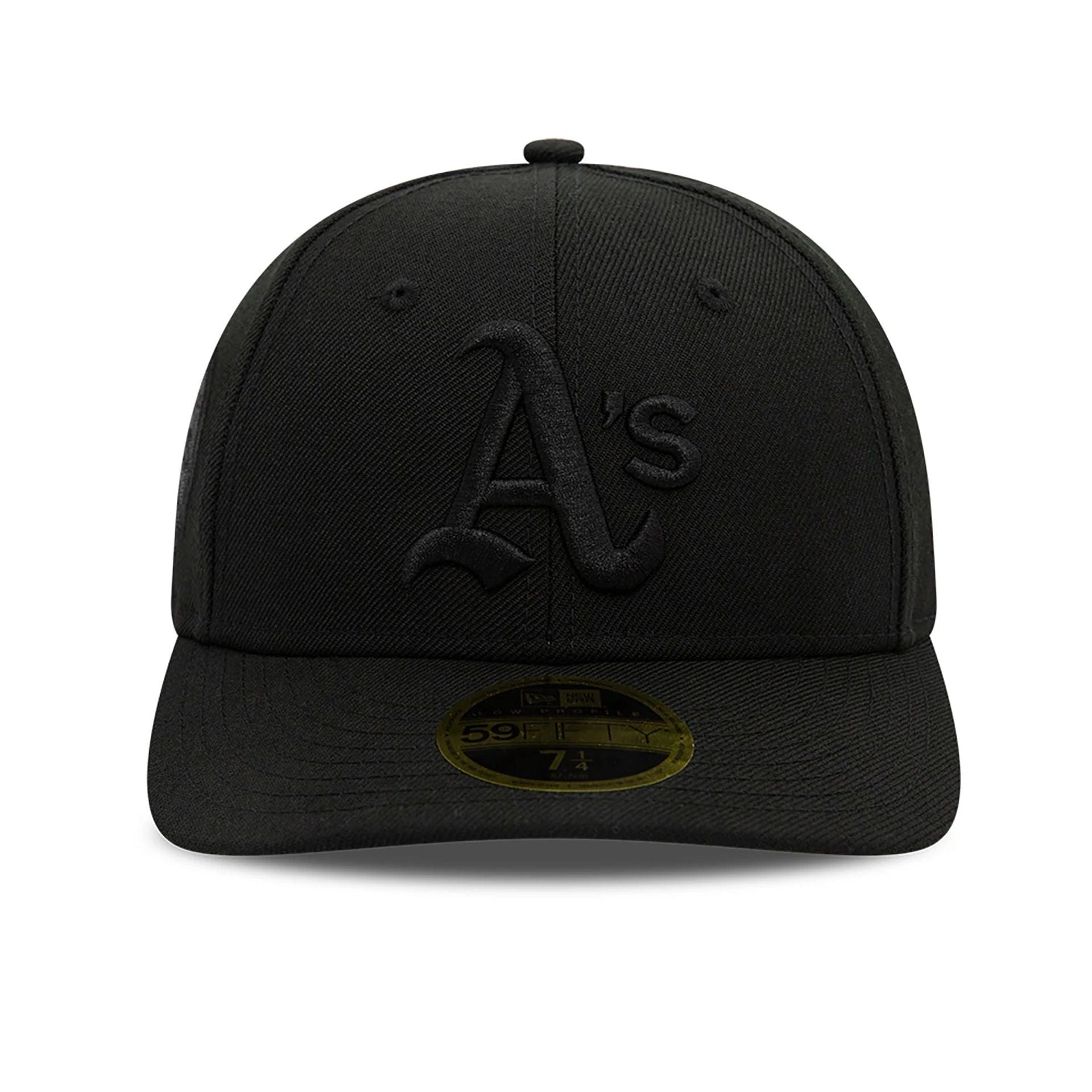 This is a Oakland Athletics MLB Black Low Profile 59FIFTY Fitted Cap 3