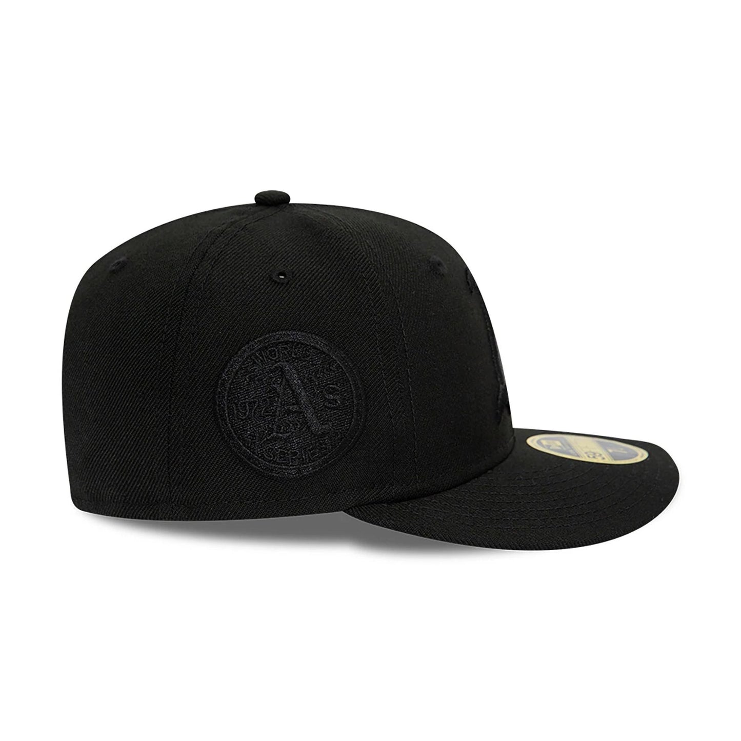 This is a Oakland Athletics MLB Black Low Profile 59FIFTY Fitted Cap 6