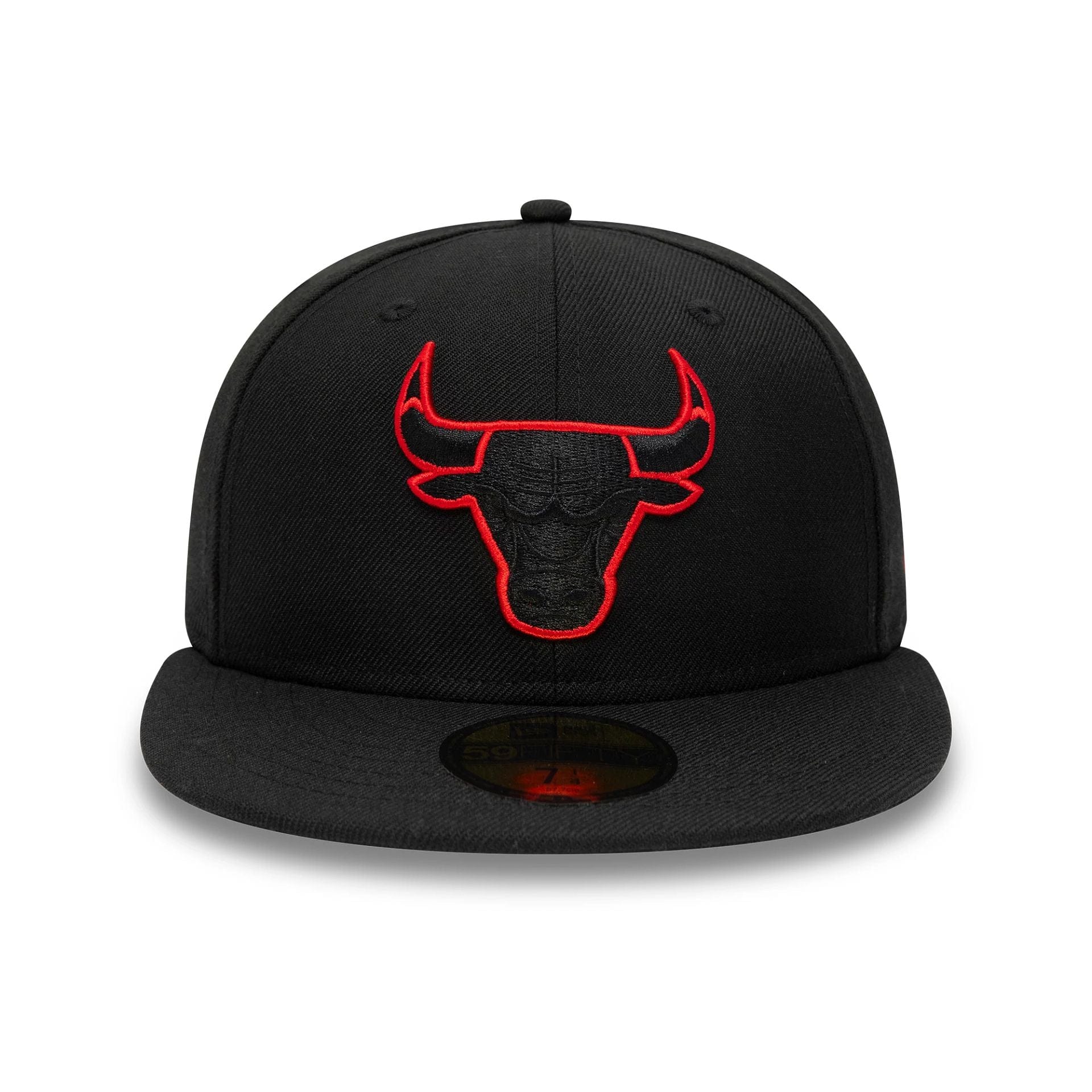 This is a Chicago Bulls NBA Black 59FIFTY Fitted Cap 2