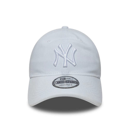 Pictured is this MLB New York Yankees 9TWENTY Adjustable cap in white. 2