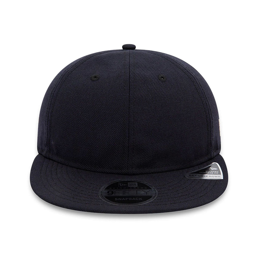 This is a Blank New Era Navy Retro Crown 9FIFTY Snapback Cap 2