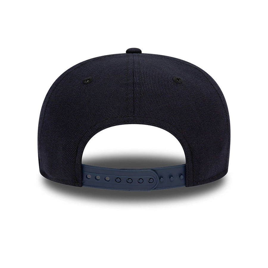 This is a Blank New Era Navy Retro Crown 9FIFTY Snapback Cap 6