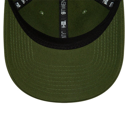 This is a Blank New Era Dark Green 9TWENTY Adjustable Cap 7