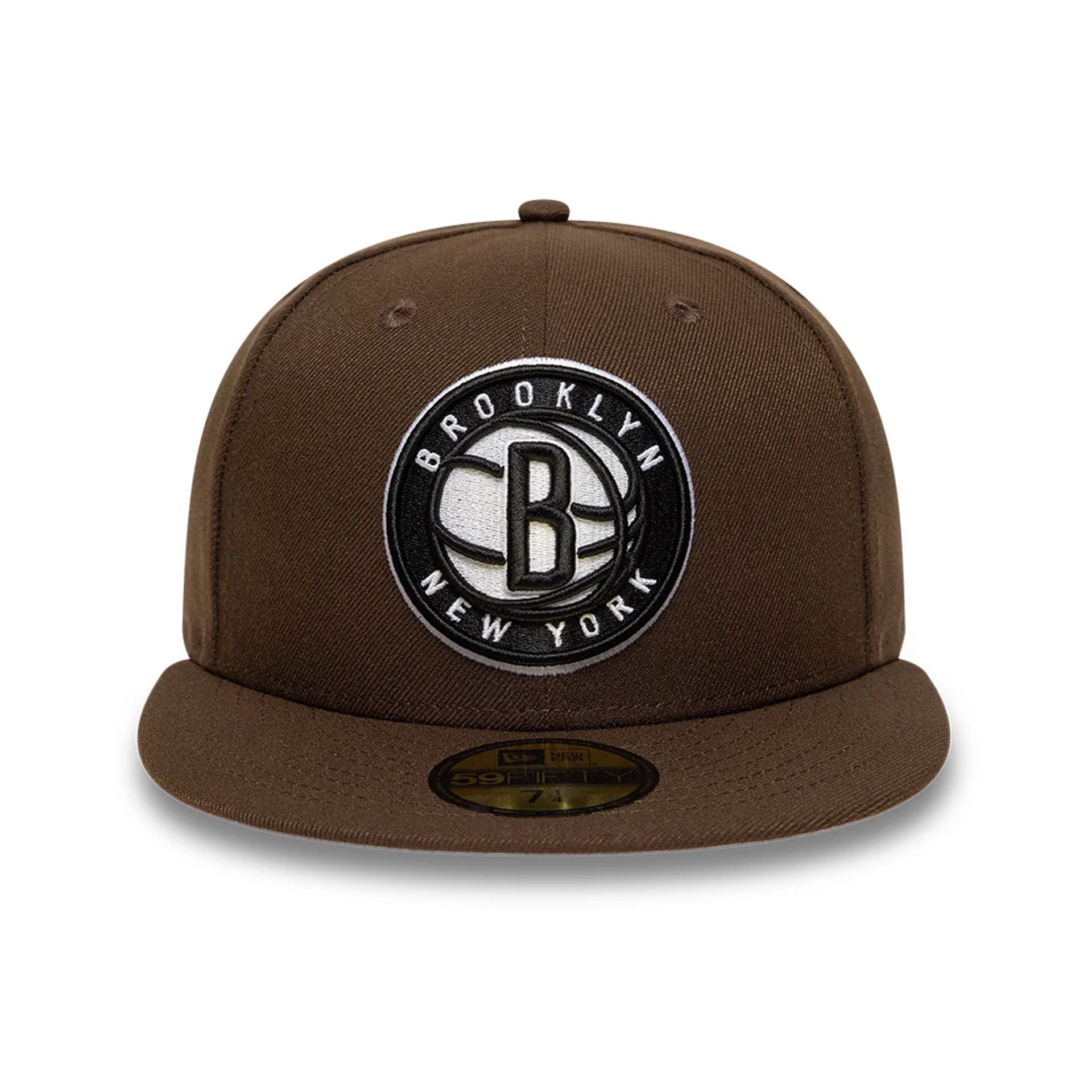 This is a Brooklyn Nets NBA Dark Brown 59FIFTY Fitted Cap 3
