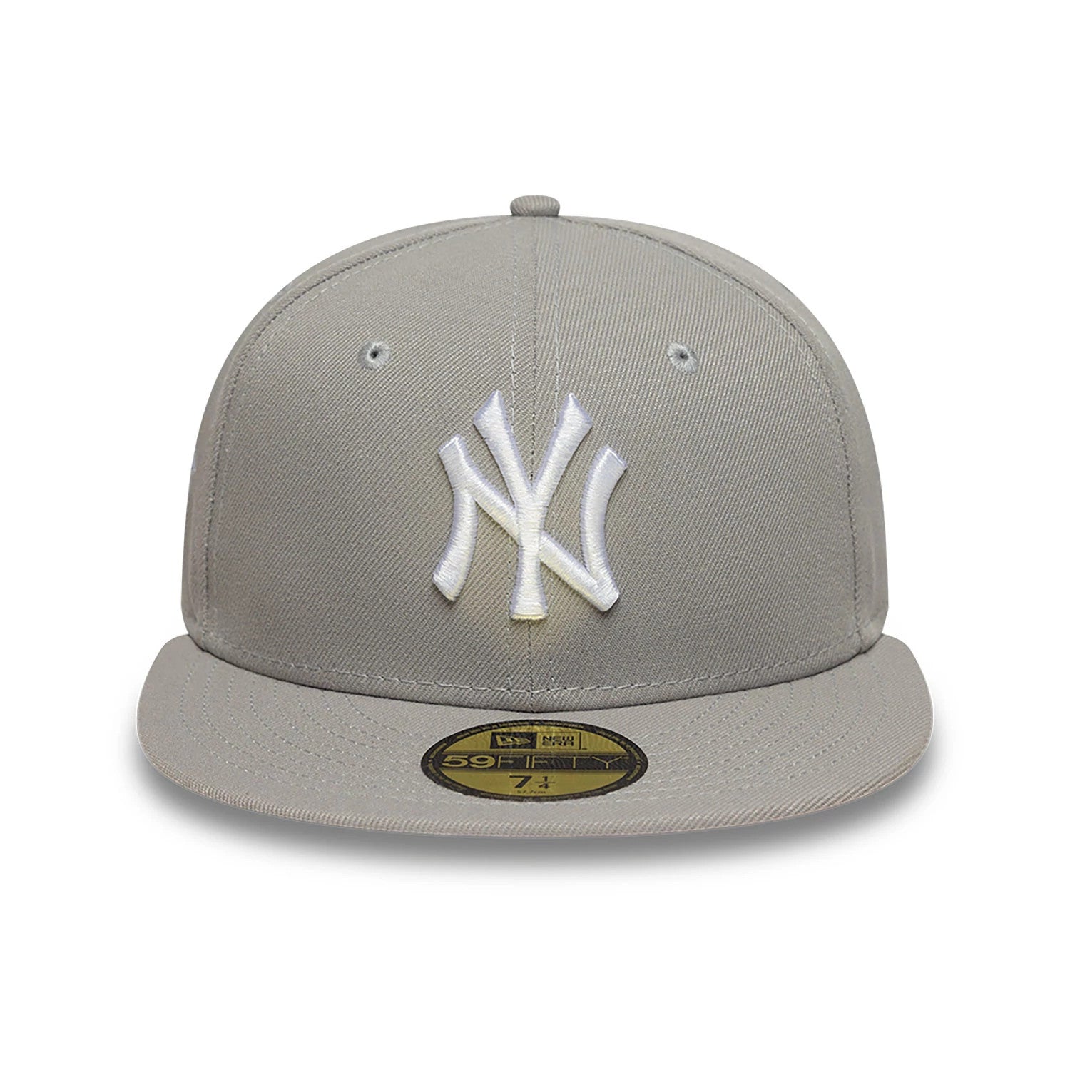 This is a New York Yankees Essential Pack Sidepatch Grey 59FIFTY Fitted Cap 3